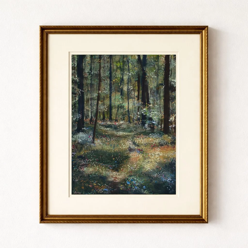 Forest Paths Art Print – Mystical Woodland Landscape Wall Art